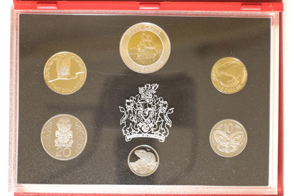 1994 NEW ZEALAND 6 COIN PROOF SET "H.M.S ENDEAVOR" (1 of 3)