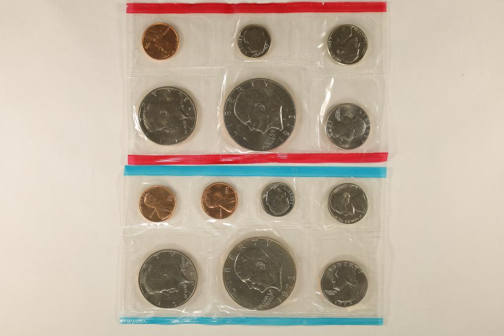 1973 US MINT SET (UNC) P/D/S (WITHOUT ENVELOPE) (1 of 2)