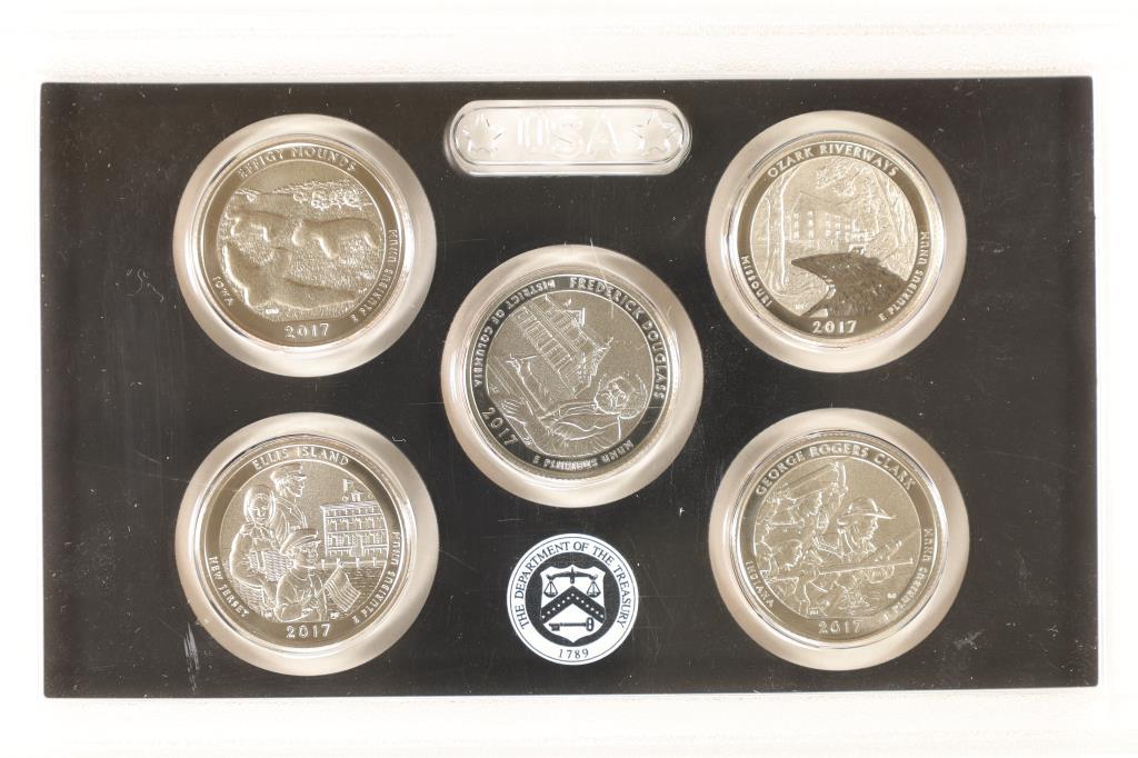 2017 US 50 STATE N.P. QUARTERS PROOF SET NO BOX (1 of 2)