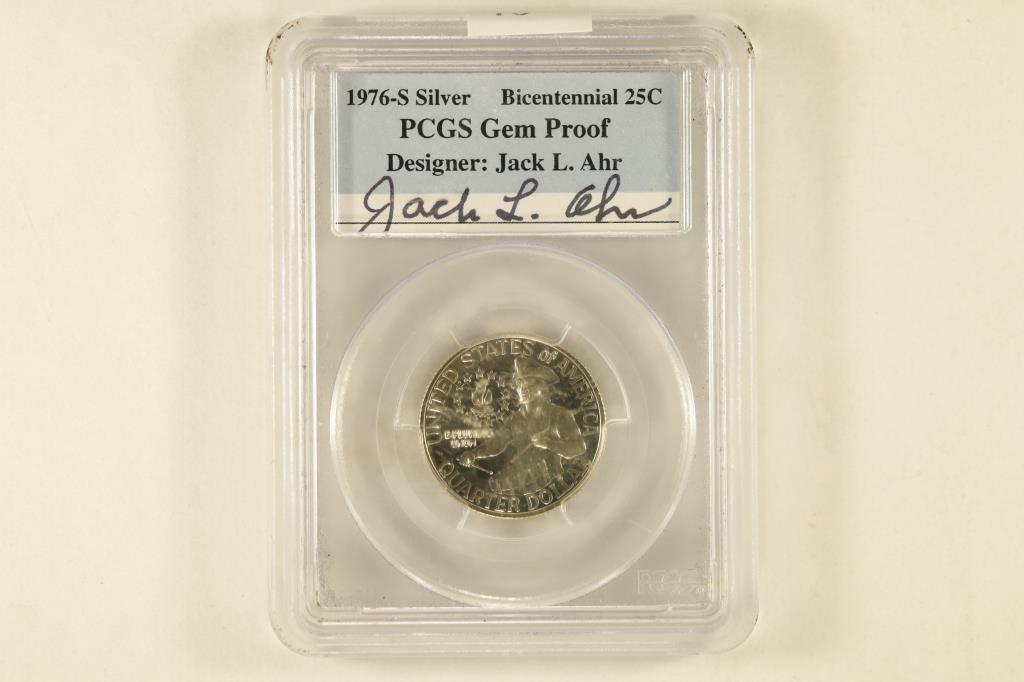 1976-S BICENTENNIAL SILVER QUARTER PCGS GEM PROOF (1 of 2)