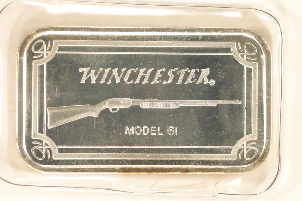 1 TROY OZ. .999 FINE SILVER PROOF BAR WINCHESTER (1 of 2)