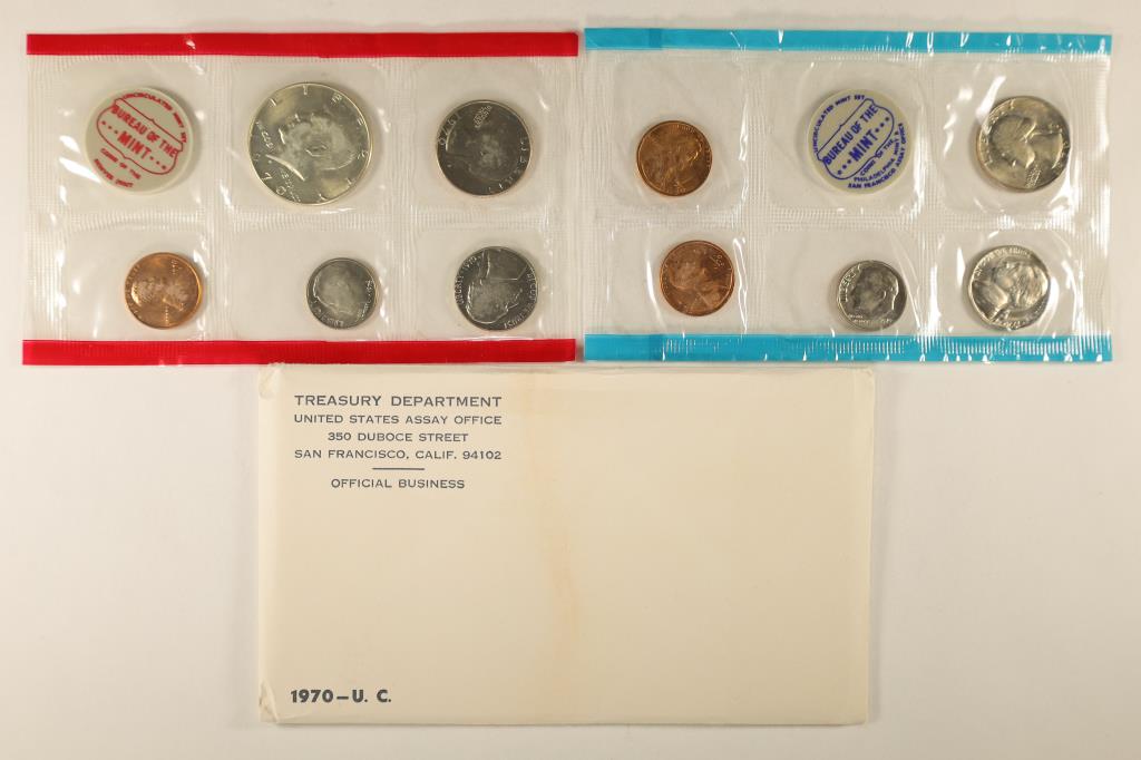 1970 US MINT SET (UNC) P/D/S (WITH ENVELOPE) (1 of 2)