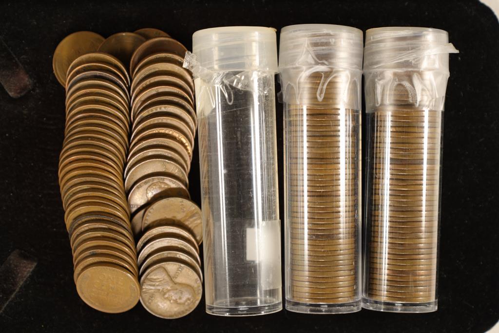 3 SOLID DATE ROLLS OF LINCOLN WHEAT CENTS. 1941, (1 of 1)
