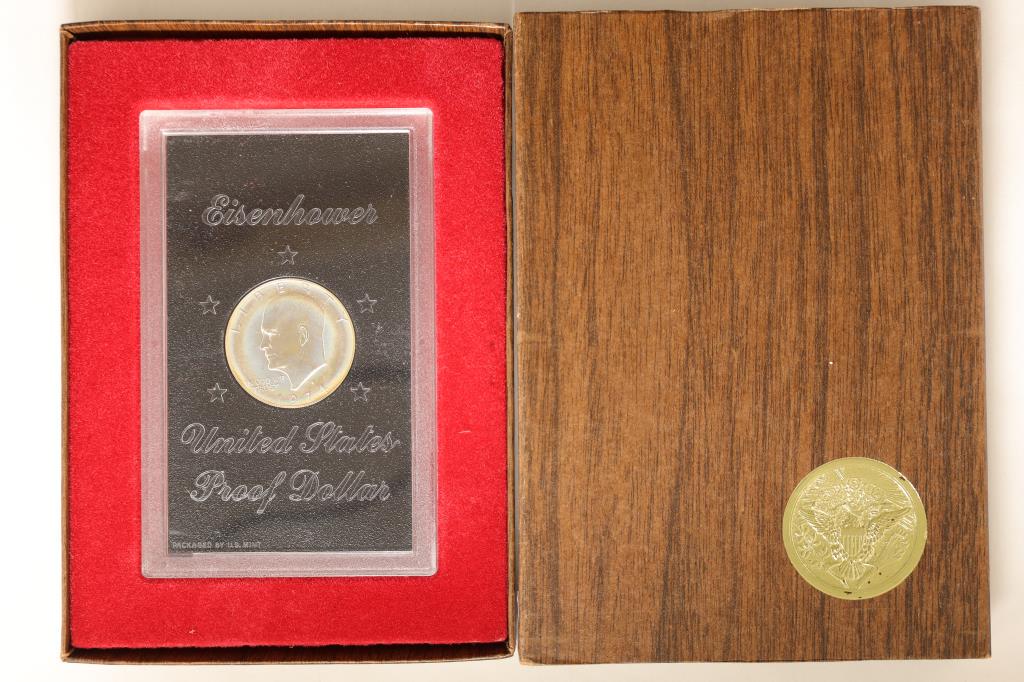 1974-S PROOF IKE SILVER DOLLAR (BROWN PACK) (1 of 2)
