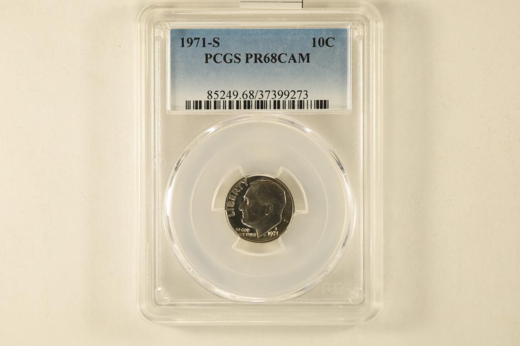 1971-S ROOSEVELT DIME PCGS PR68 CAM (1 of 2)