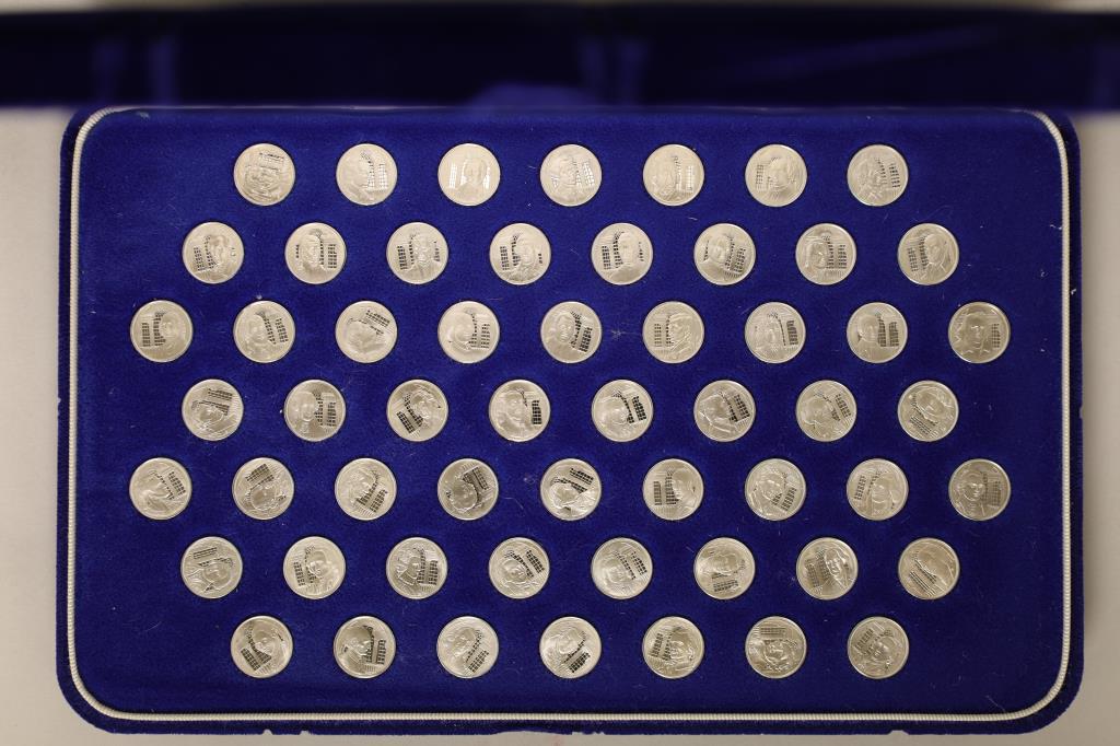 SIGNERS OF THE DECLARATION 56 STERLING SILVER (1 of 3)