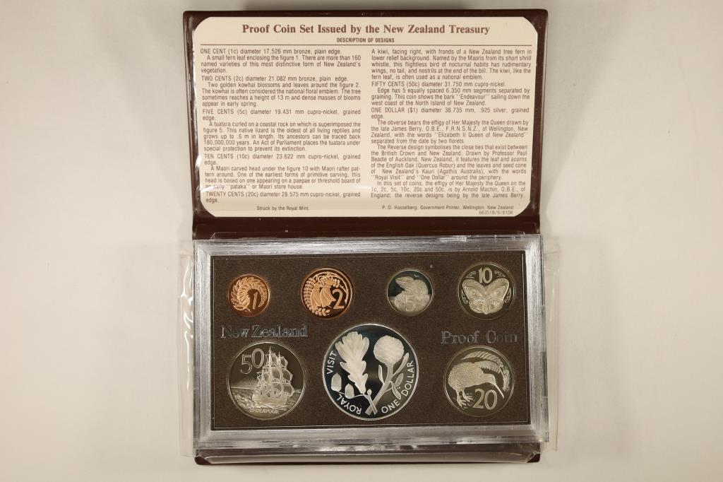 1981 NEW ZEALAND 7 COIN PROOF SET. IN ORIGINAL (1 of 4)