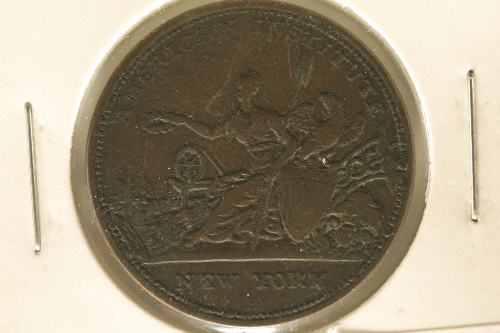 1833 HARD TIMES TOKEN HT-152 AMERICAN INSTITUTE (1 of 2)