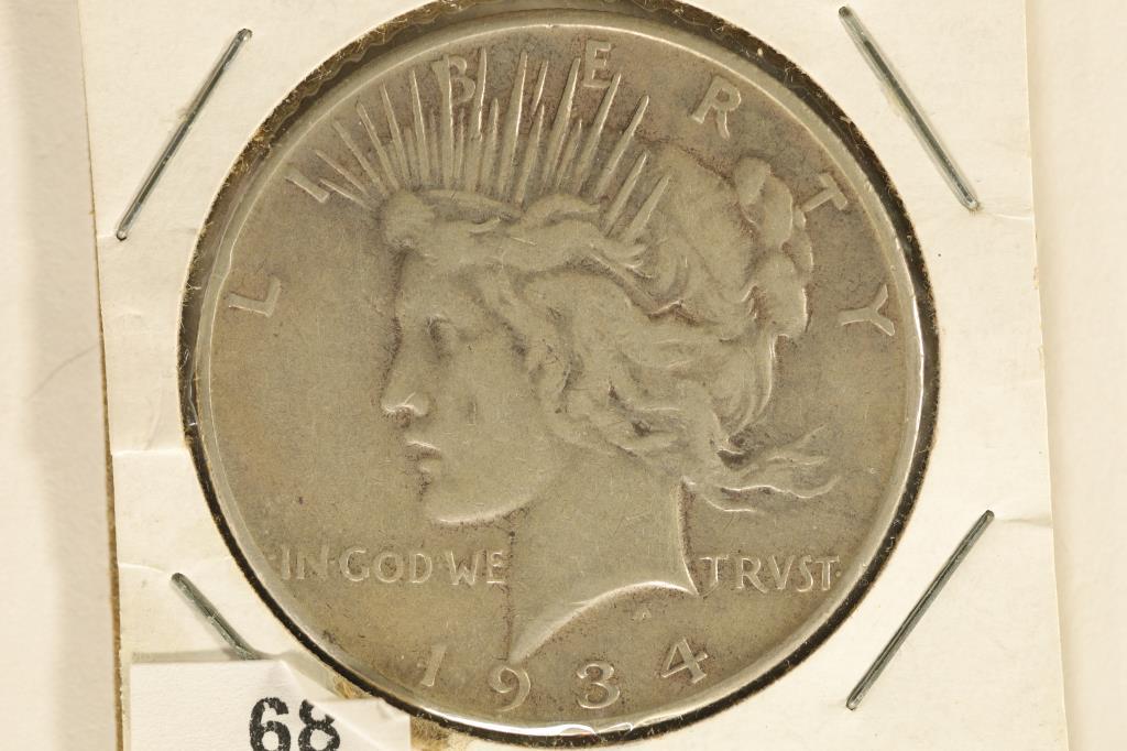 KEY DATE 1934-S PEACE SILVER DOLLAR (1 of 2)
