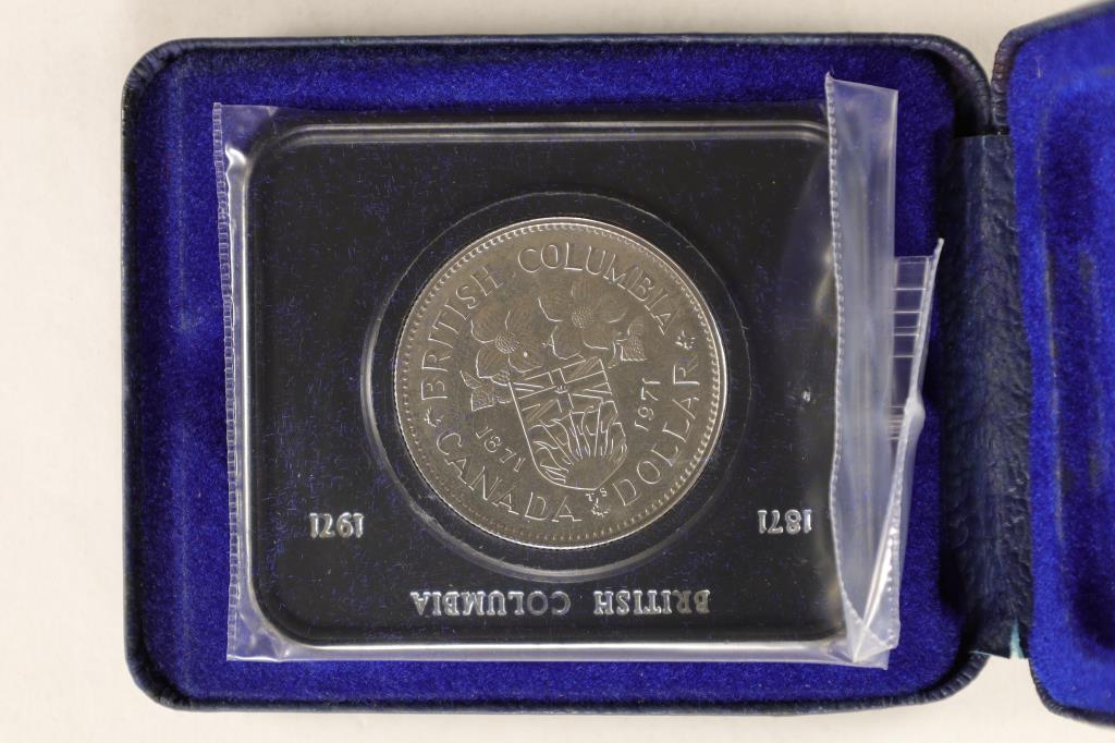 1971 CANADA UNC $1 IN BLUE FLIP CASE. ORIGINAL (1 of 4)