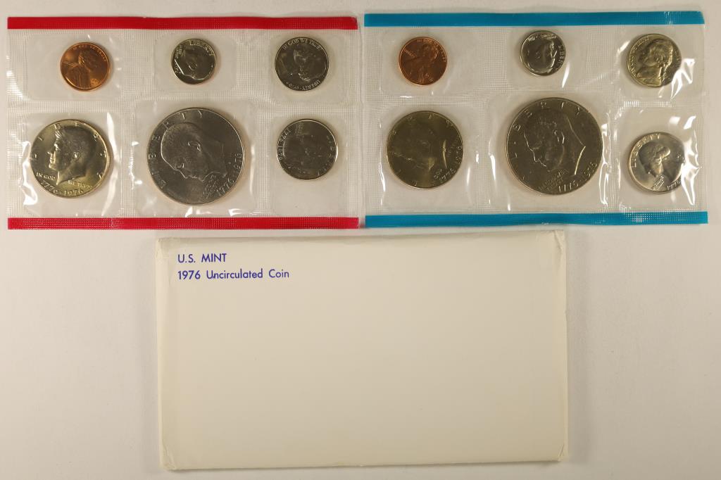 1976 US MINT SET (UNC) P/D (WITH ENVELOPE) (1 of 2)