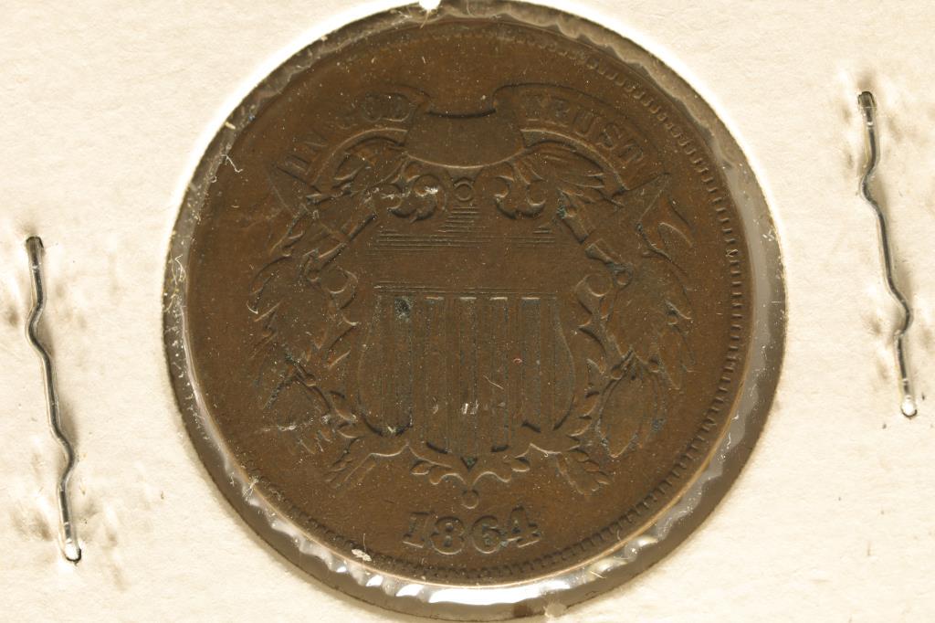 1864 US 2 CENT COIN (1 of 2)