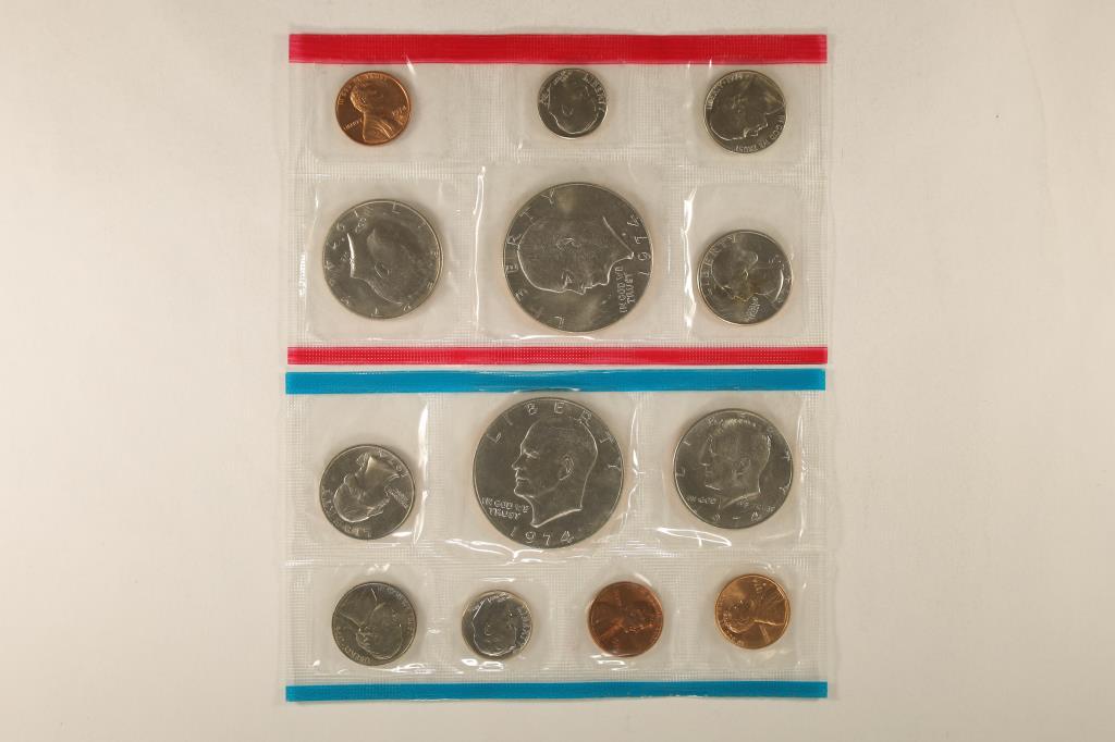 1974 US MINT SET (UNC) P/D/S (WITHOUT ENVELOPE) (1 of 2)