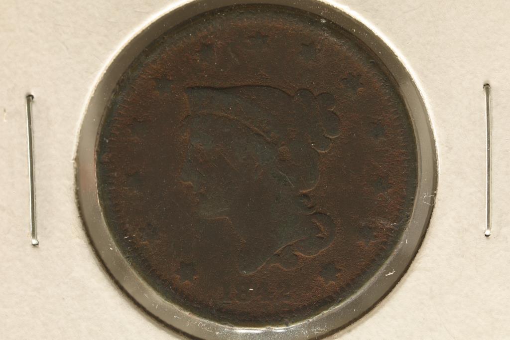 1842 US LARGE ONE CENT COIN (1 of 2)