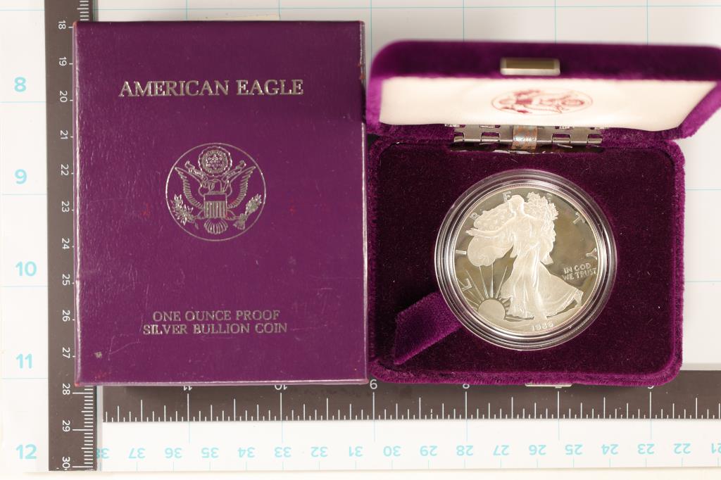 1986-S PROOF AMERICAN SILVER EAGLE (1 of 2)