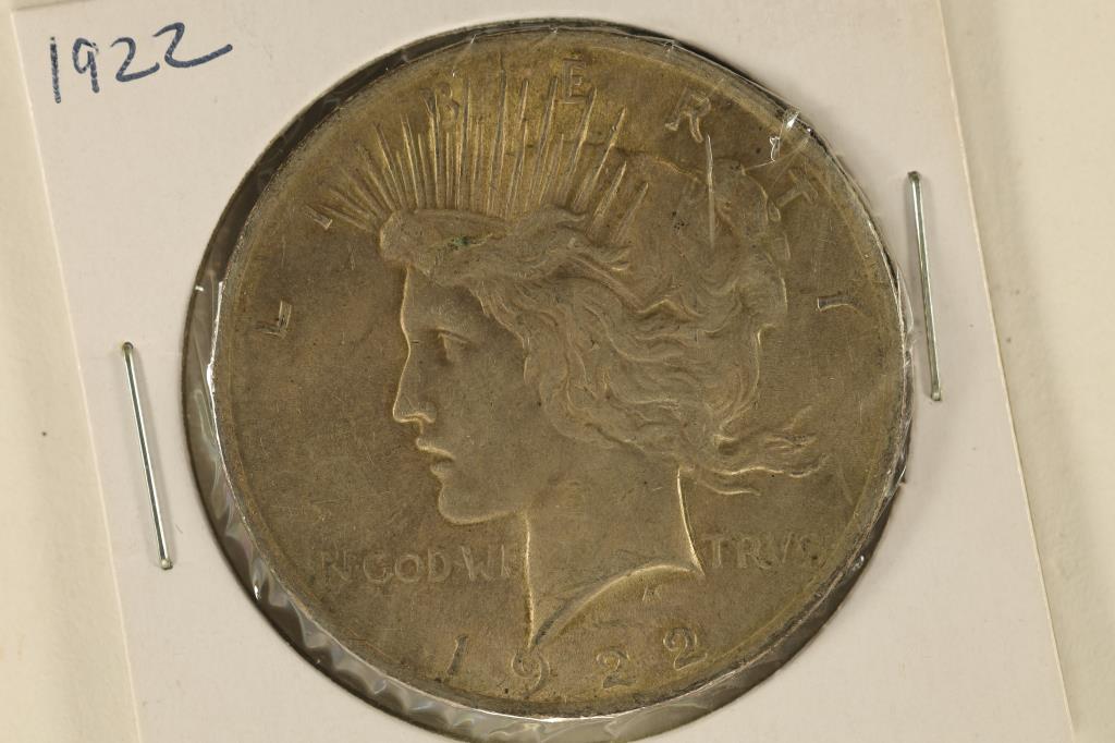 1922 PEACE SILVER DOLLAR UNC (1 of 2)
