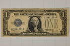 1928-B US "FUNNY BACK" $1 SILVER CERT BLUE SEAL