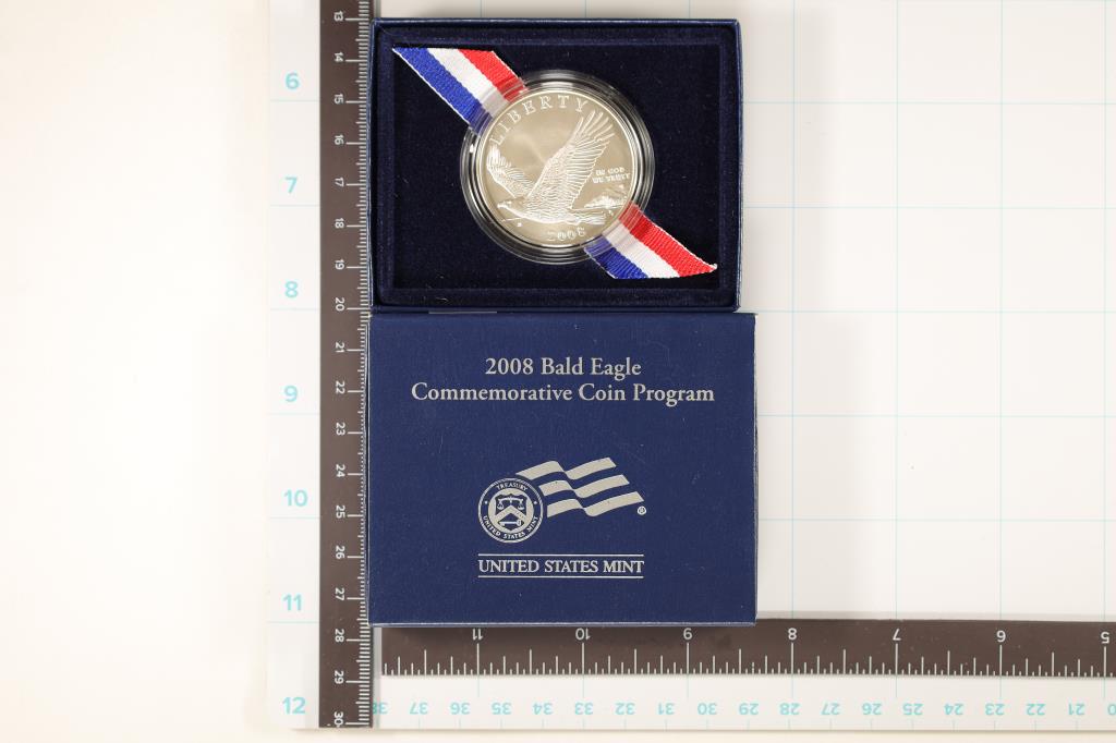 2008-P US UNC SILVER DOLLAR "BALD EAGLE" (1 of 2)