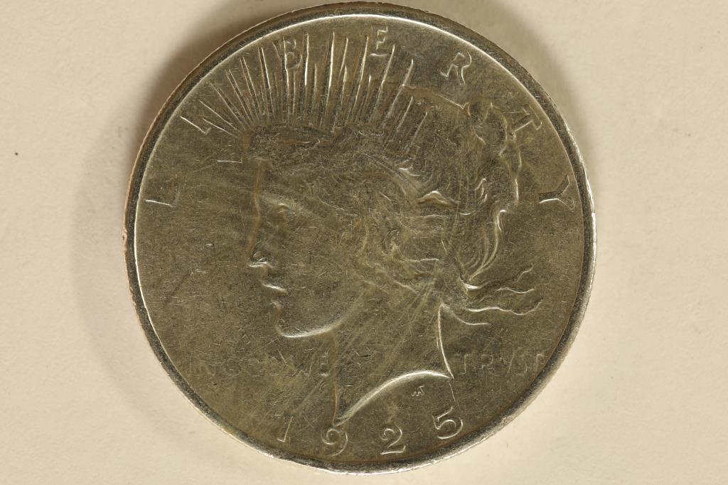 1925 PEACE SILVER DOLLAR: WATCH FOR OUR NEXT AUCTION ON (MONDAY MAY 8TH, 2023) AT 7PM EDT. THANKS FOR YOUR BUSINESS