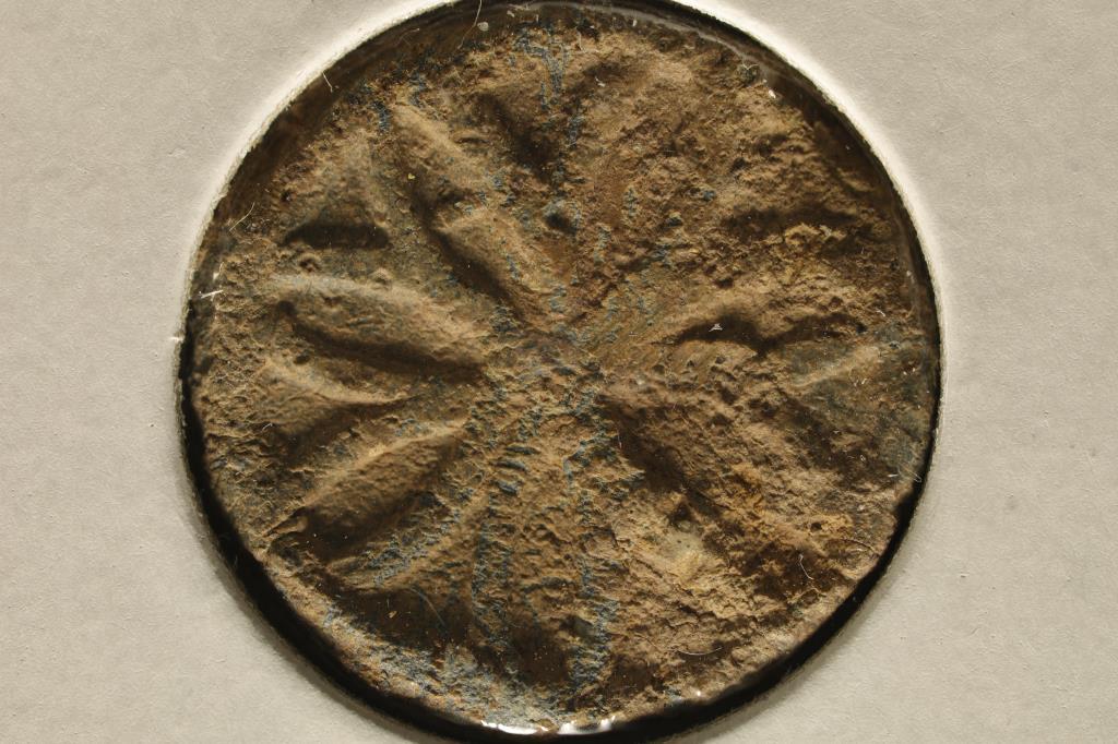 ANCIENT TO MEDIEVAL CLAY & LEAD MOLDED COIN SIZED: SEAL IMPRESSION, USED IN ANCIENT TIMES AS A FORM OF SIGNATURE