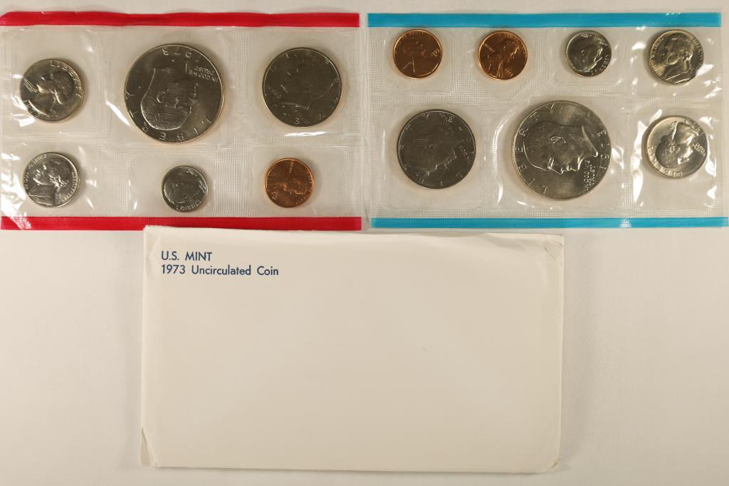 1973 US MINT SET (UNC) P/D/S (WITH ENVELOPE) (1 of 2)