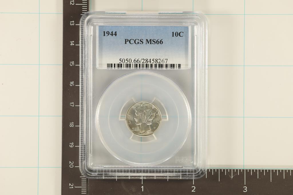 1944 SILVER MERCURY DIME PCGS MS66 (1 of 2)