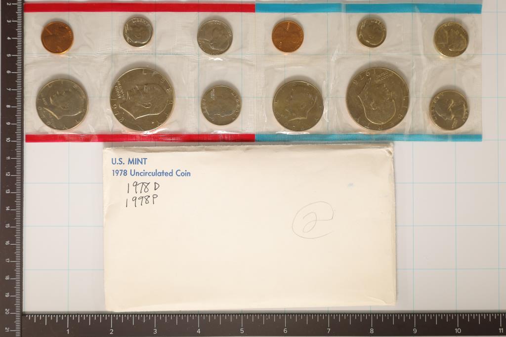 1977 US MINT SET (UNC) P/D (WITH ENVELOPE) (1 of 2)