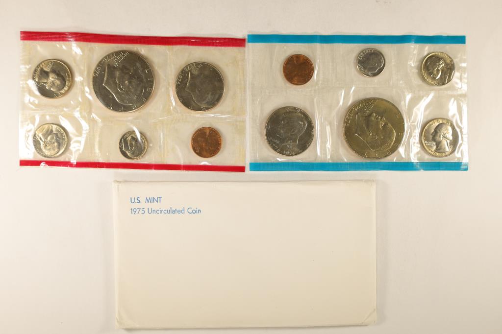 1975 US MINT SET (UNC) P/D (WITH ENVELOPE) (1 of 2)