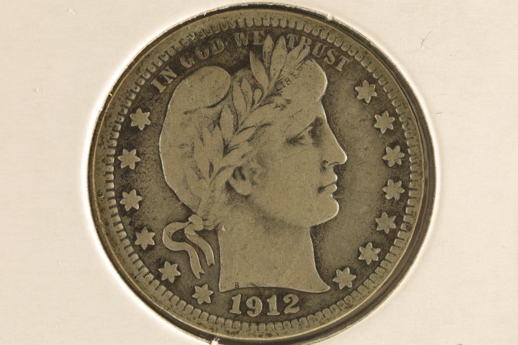 1912 SILVER BARBER QUARTER (FINE) (1 of 2)