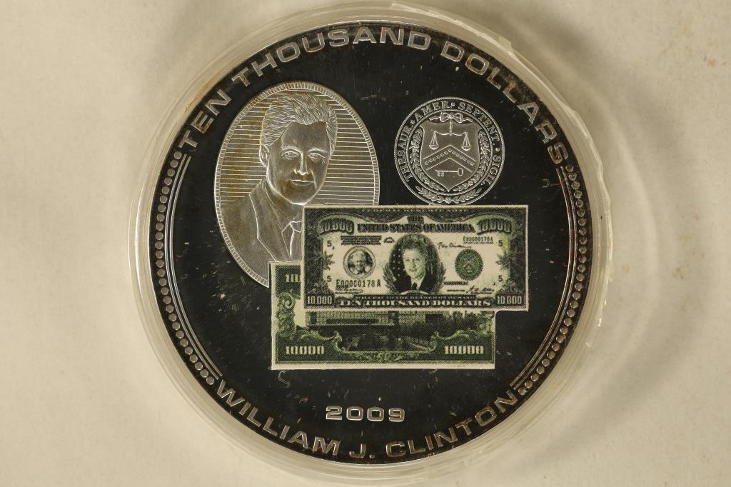 2009 SILVER PLATED US BANK NOTE TRIALS MEDAL (1 of 3)