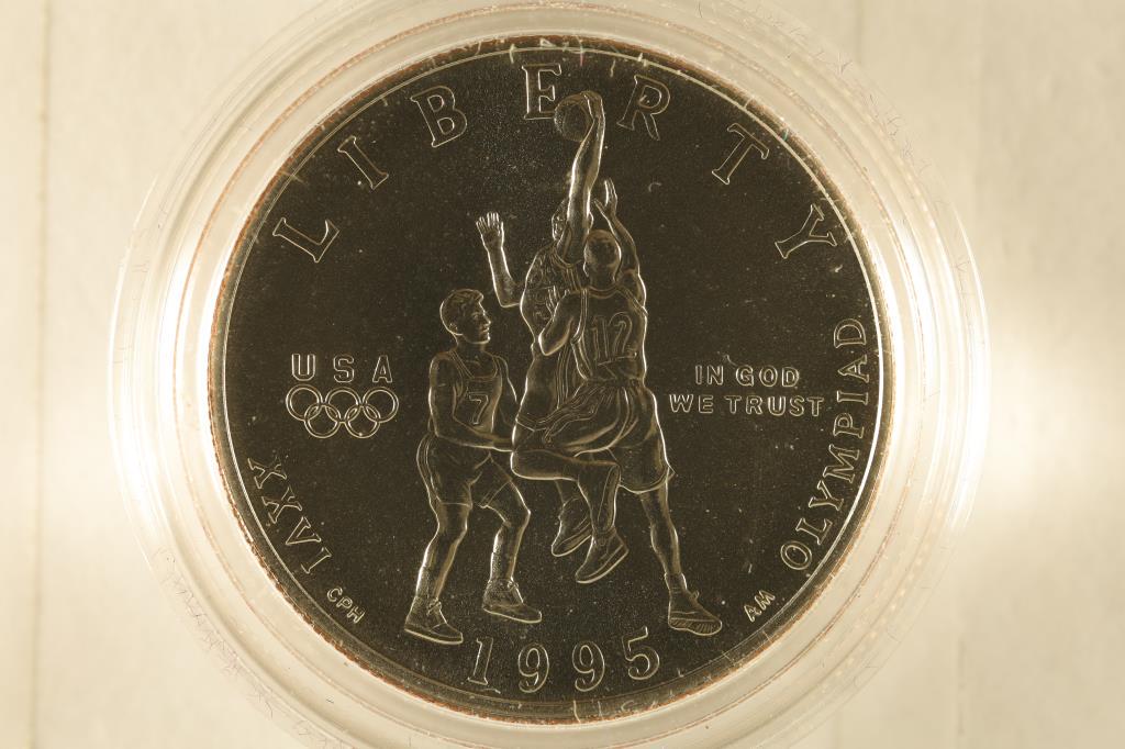 1995-S US UNC HALF DOLLAR "OLYMPIC BASKETBALL" (1 of 2)