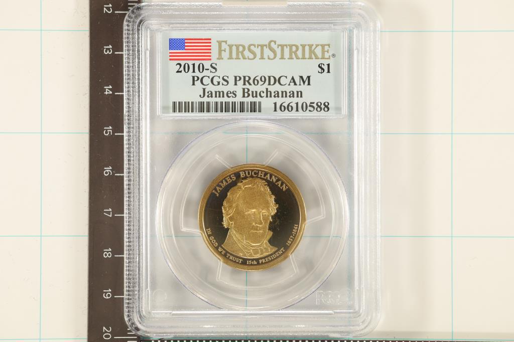 2010-S PRESIDENTIAL DOLLAR PCGS PR69 DCAM (1 of 2)