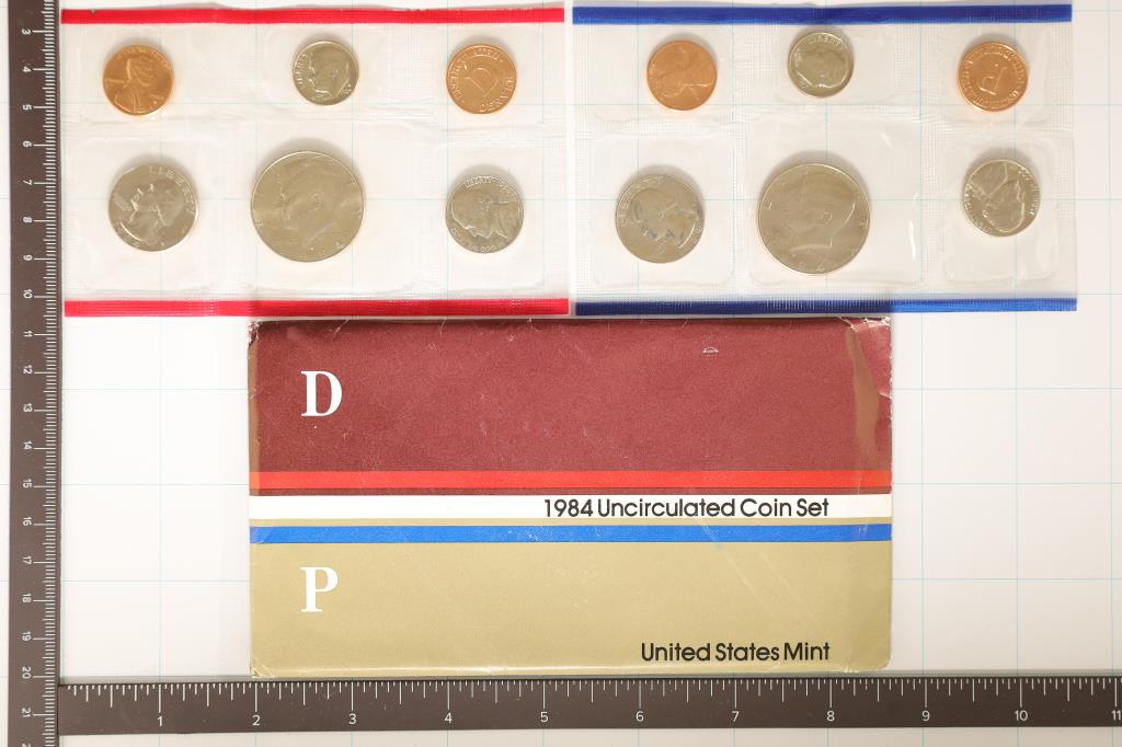 1984 US MINT SET (UNC) P/D (WITH ENVELOPE) (1 of 2)