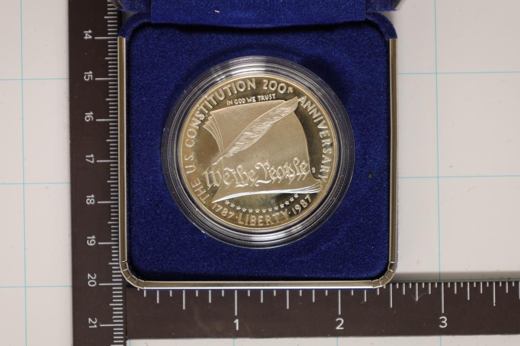 1987-S US PF SILVER DOLLAR CONSTITUTION (1 of 3)