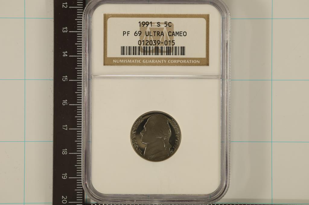 1991-S JEFFERSON NICKEL NGC PF69 ULTRA CAMEO (1 of 2)