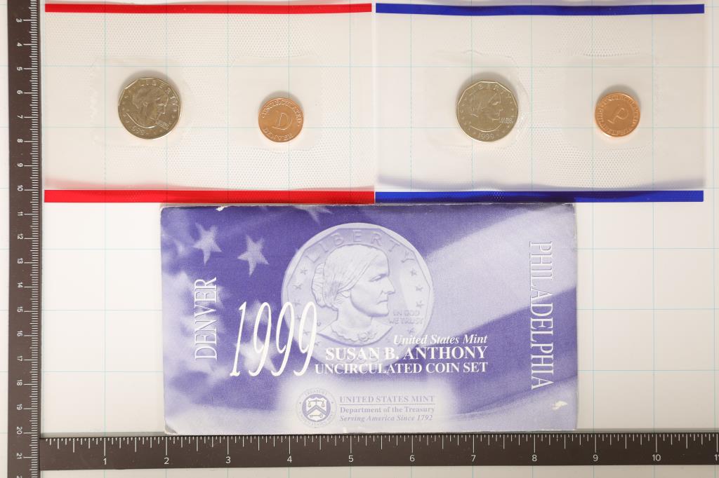 1999-P & D SBA DOLLAR UNC SET IN ORIGINAL US MINT (1 of 2)