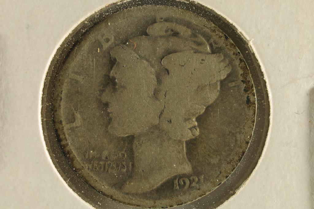 1921 MERCURY DIME (KEY DATE) WATCH FOR OUR NEXT (1 of 2)
