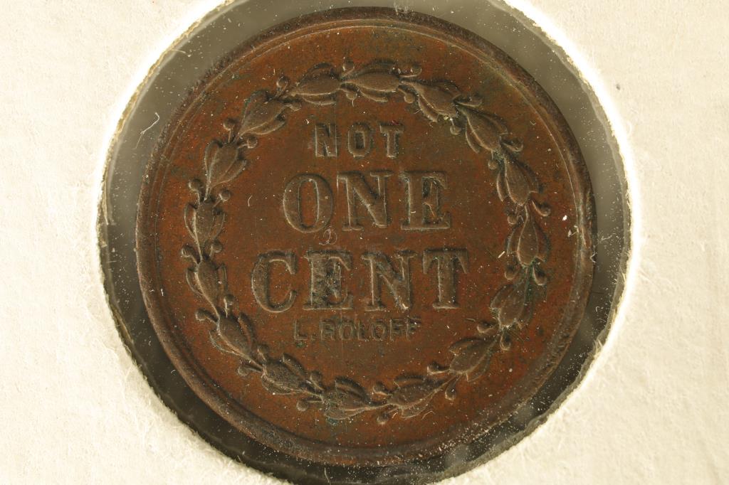 1863 CIVIL WAR TOKEN "NOT ONE CENT" "CONSTITUTION (1 of 2)