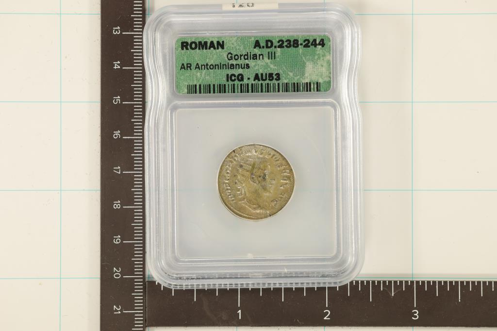 A.D. 238-244 ROMAN GORDIAN III AR ANTONINIANUS (1 of 2)