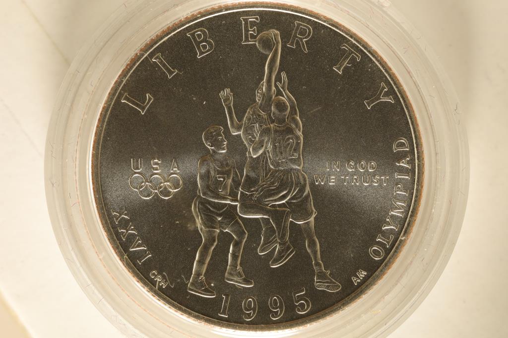 1995-S US UNC HALF DOLLAR "OLYMPIC BASKETBALL" IN (1 of 2)