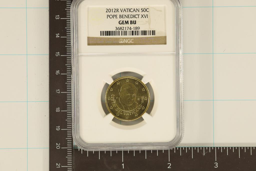 2012-R VATICAN 50 CENT NGC GEM BU POPE (1 of 2)