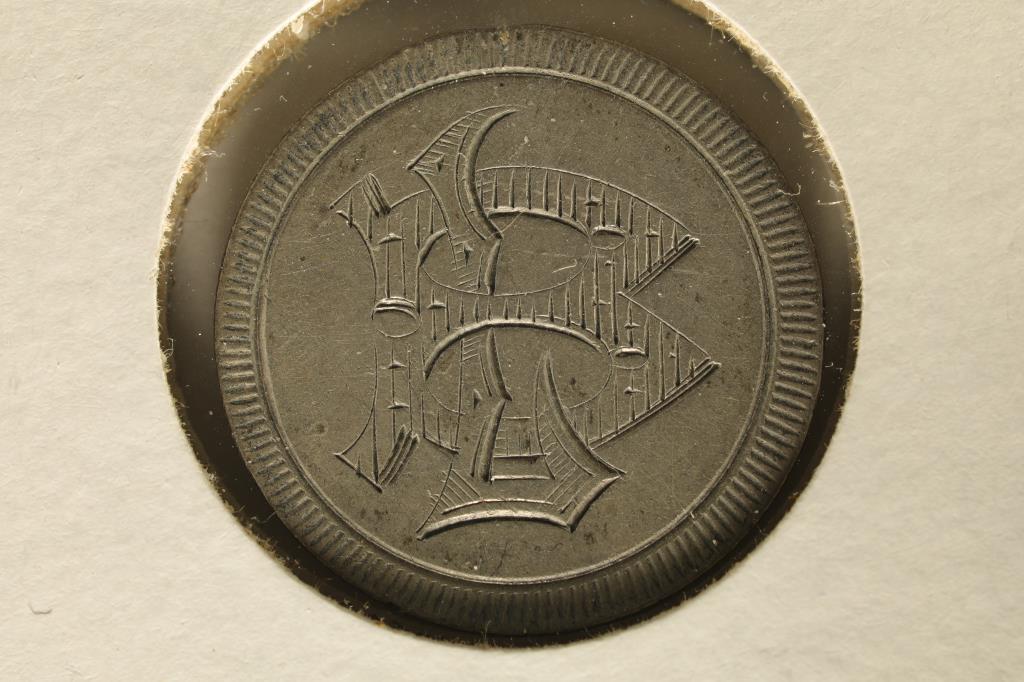 LOVE TOKEN ON 1885 SEATED LIBERTY DIME AU DETAILS (1 of 2)