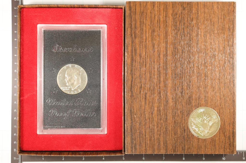 1973-S PROOF IKE DOLLAR  (BROWN PACK) KEY OF THE (1 of 2)