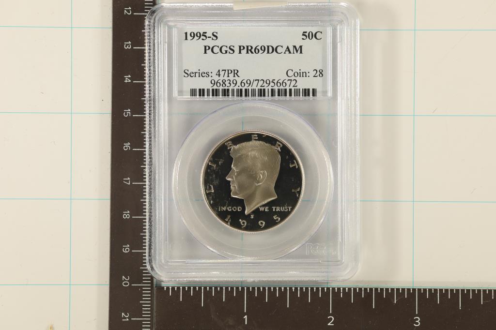 1995-S KENNEDY HALF DOLLAR PCGS PR69 DCAM (1 of 2)