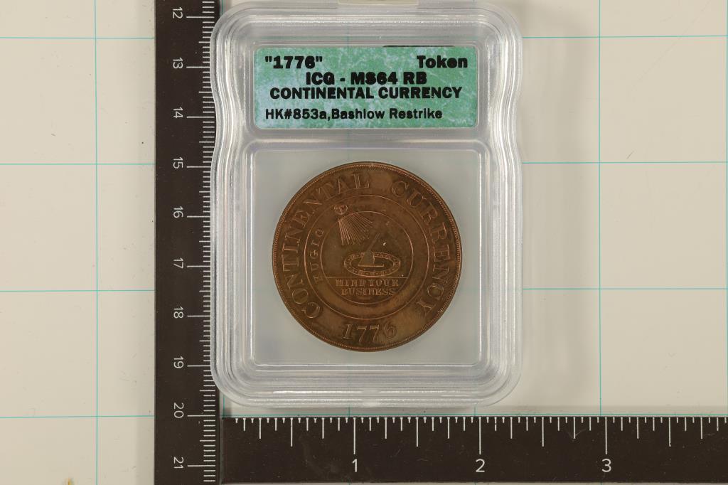 1776 CONTINENTAL CURRENCY ICG MS64RB HK #853A (1 of 2)
