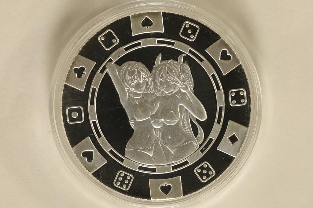 1 TROY OZ .999 FINE SILVER PF ADULT THEMED ROUND (1 of 2)