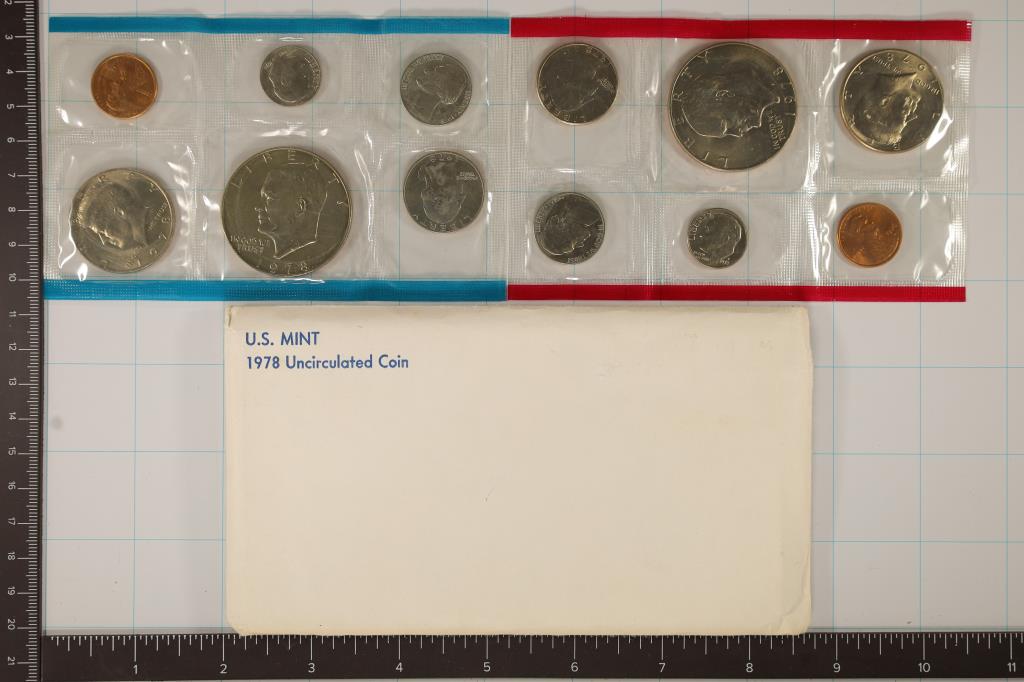 1978 US MINT SET (UNC) P/D (WITH ENVELOPE) (1 of 2)