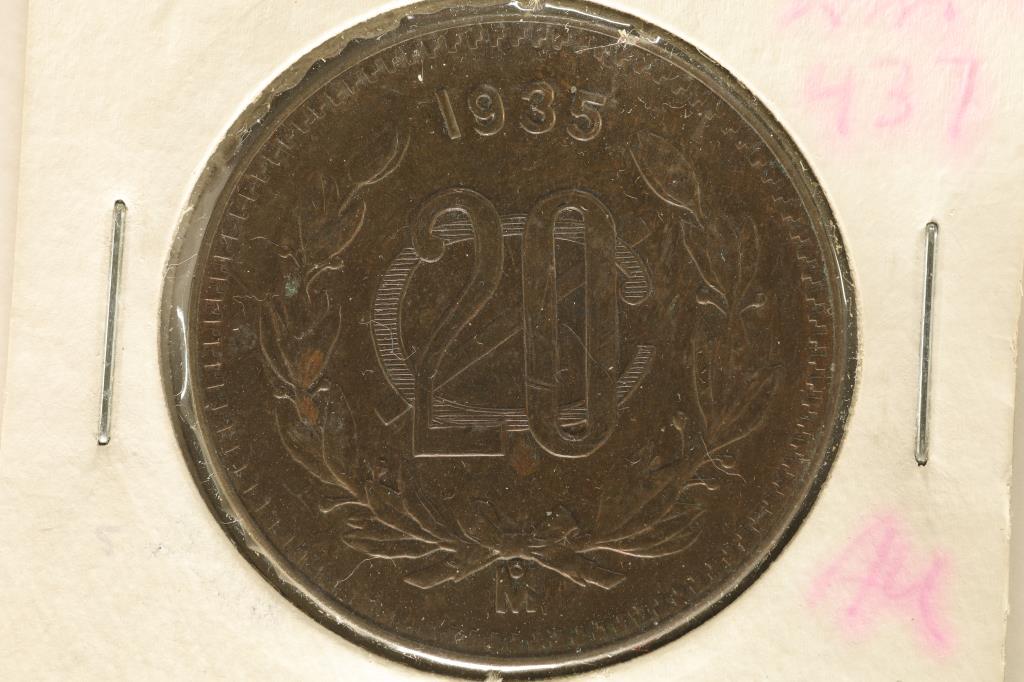 1935 MEXICO 20 CENTAVOS KM-437 (1 of 2)