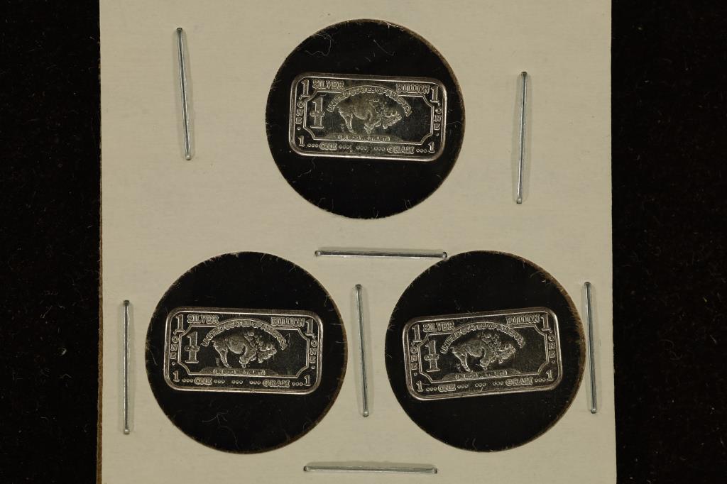 3-1 GRAM .999 FINE SILVER PF INGOTS: 1 SILVER (1 of 2)