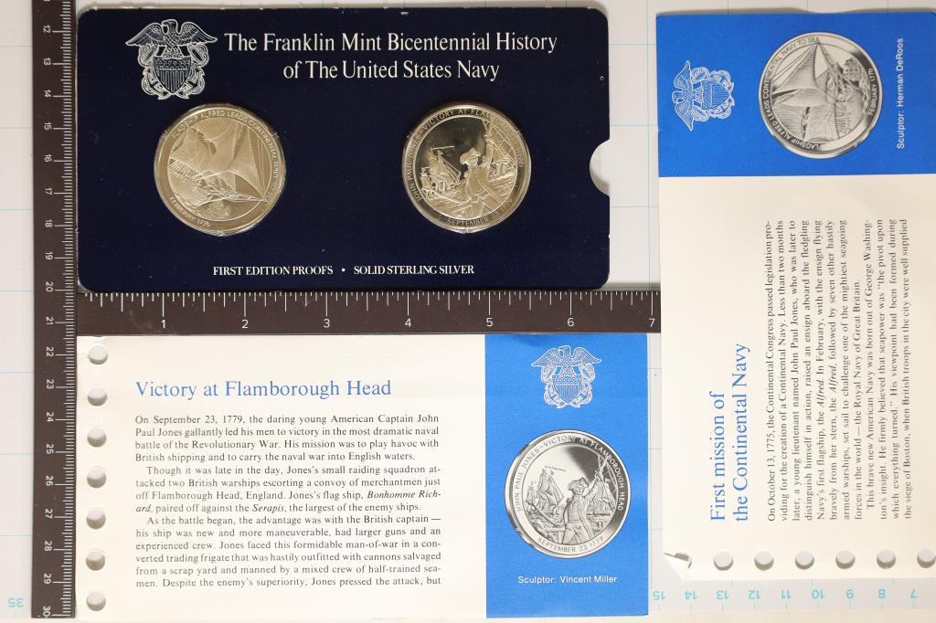 2 STERLING SILVER FIRST EDITION PROOF ROUNDS (1 of 2)